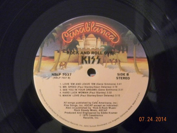 Kiss : Rock And Roll Over (LP, Album, CTH)