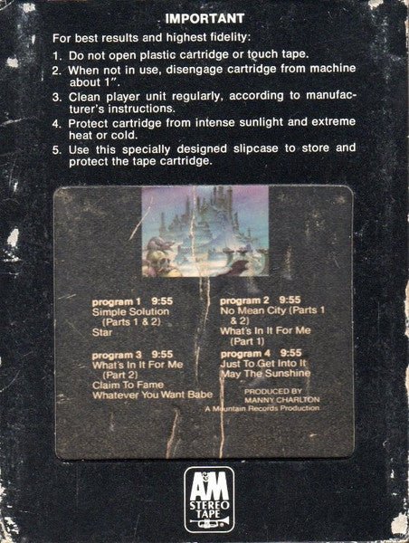 Nazareth (2) : No Mean City (8-Trk, Album)