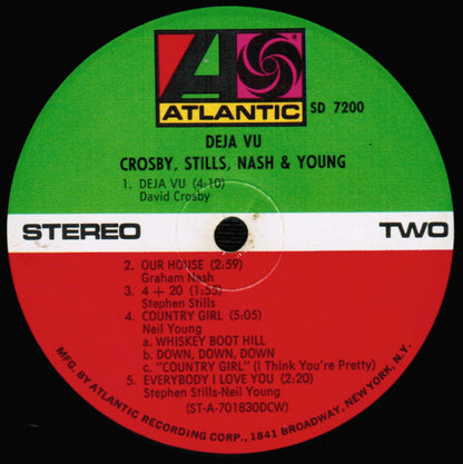 Crosby, Stills, Nash & Young : Déjà Vu (LP, Album, DCW)
