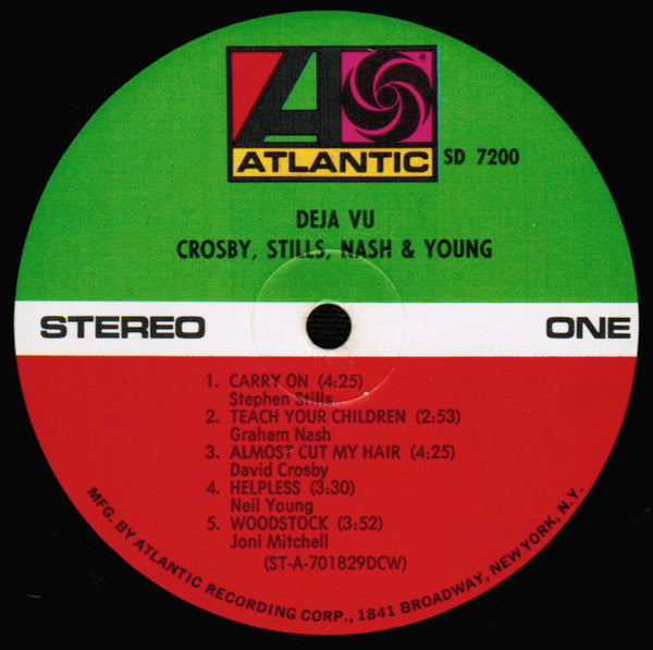 Crosby, Stills, Nash & Young : Déjà Vu (LP, Album, DCW)