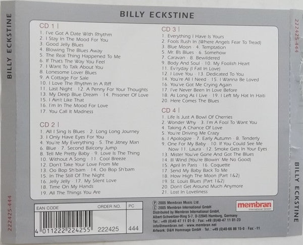 Billy Eckstine : I Ain't Like That (4xCD, Comp, RM)