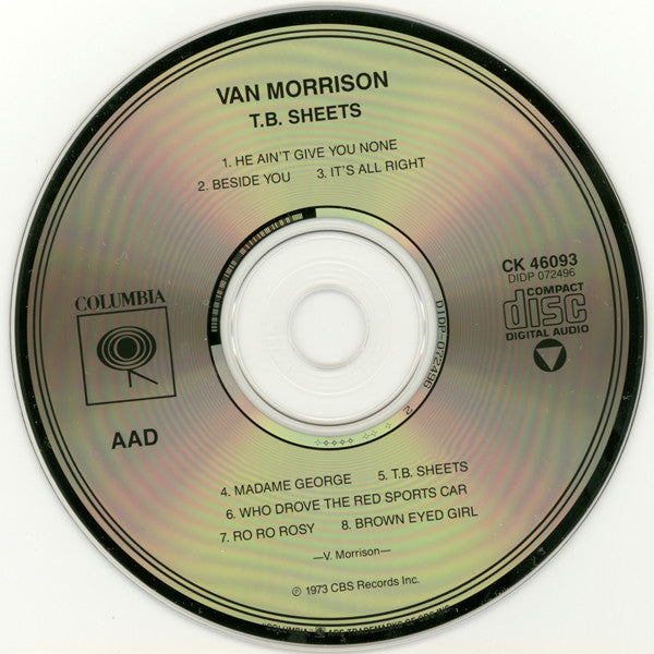 Van Morrison : T.B. Sheets (CD, RE, RP)