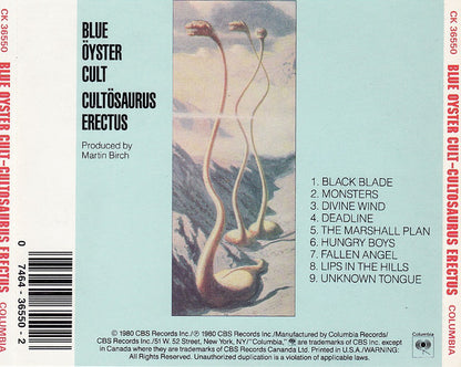 Blue Öyster Cult : Cultösaurus Erectus (CD, Album, RE)
