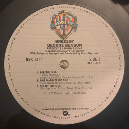 George Benson : Breezin' (LP, Album, Club, RE)