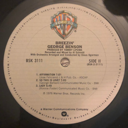 George Benson : Breezin' (LP, Album, Club, RE)