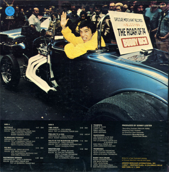Buddy Rich : The Roar Of '74 (LP, Album, Son)