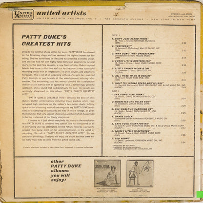 Patty Duke : Patty Duke's Greatest Hits (LP, Comp, Mono)