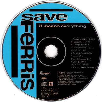 Save Ferris : It Means Everything (CD, Album, Enh)