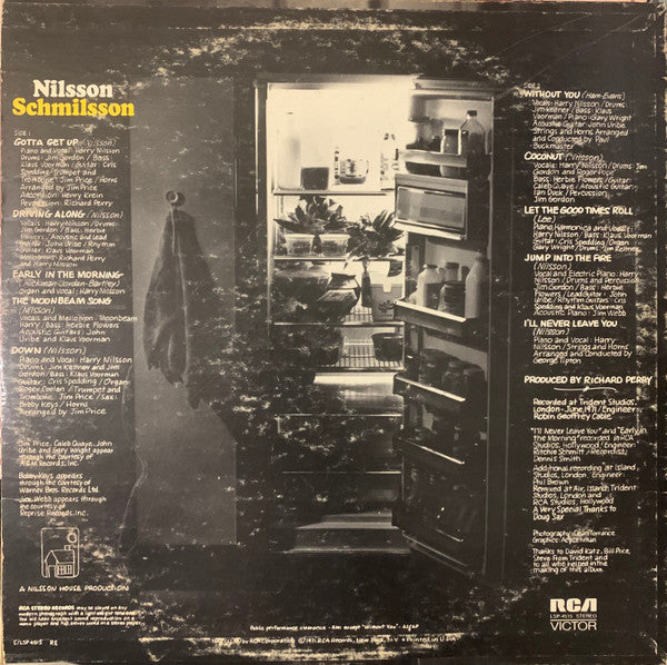 Nilsson* : Nilsson Schmilsson (LP, Album, RE, Ind)