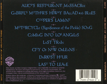 Arlo Guthrie : The Best Of Arlo Guthrie (CD, Comp, RE)