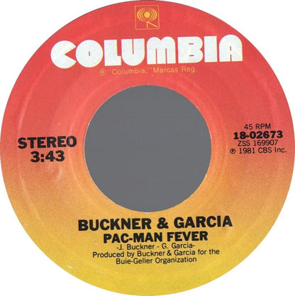 Buckner & Garcia : Pac-Man Fever (7", Single, Styrene, Pit)