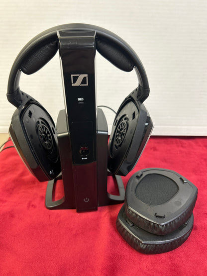 Sennheiser HDR 165 Headphones & Base TR 165 w/ NEW EARPADS