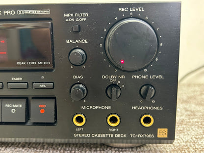 Sony TC-RX79ES Single Cassette Deck * ES Line * Fully Serviced * New Belts