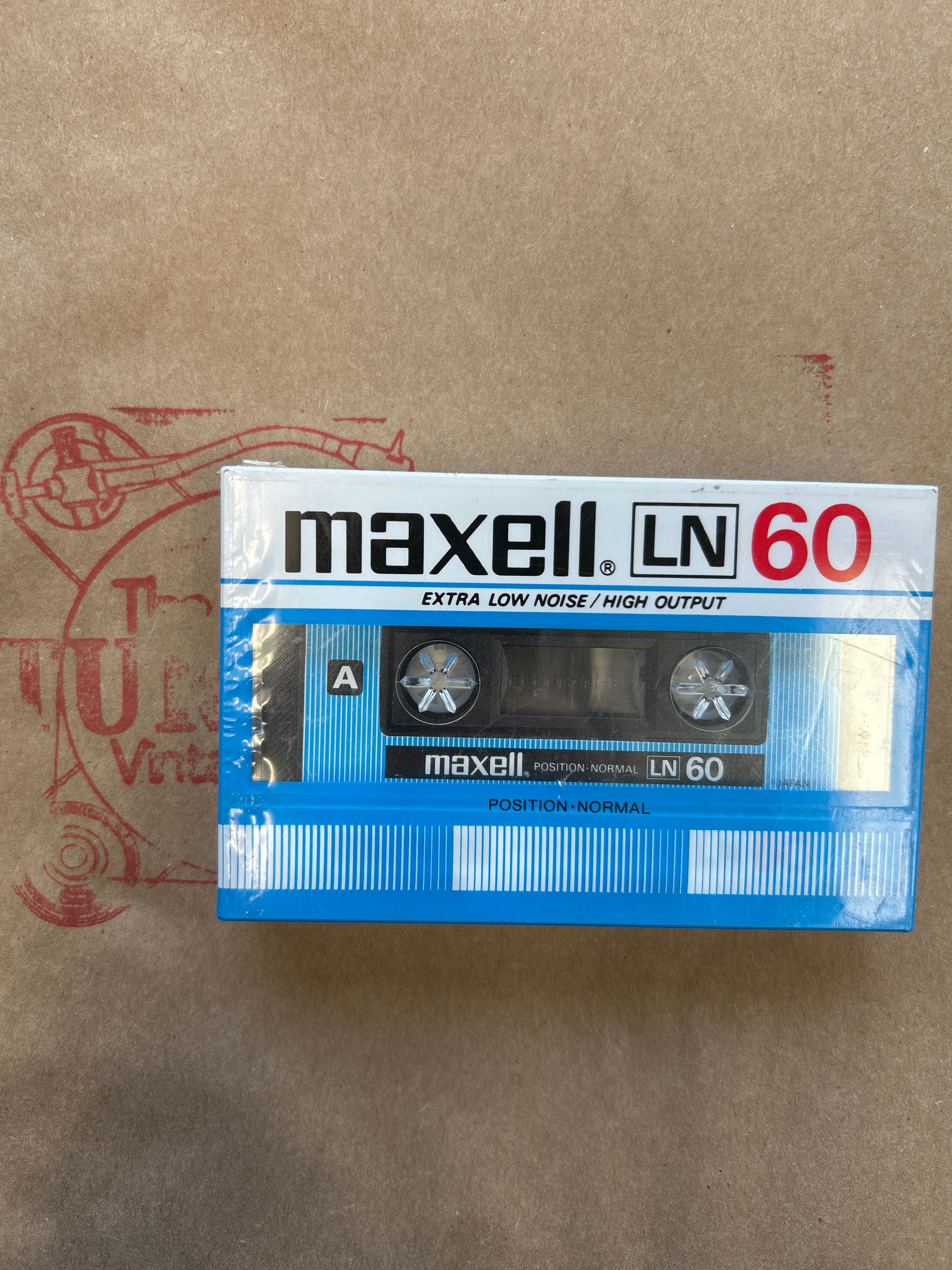 1982 Maxell LN Blank Cassette 60 mins SEALED NOS