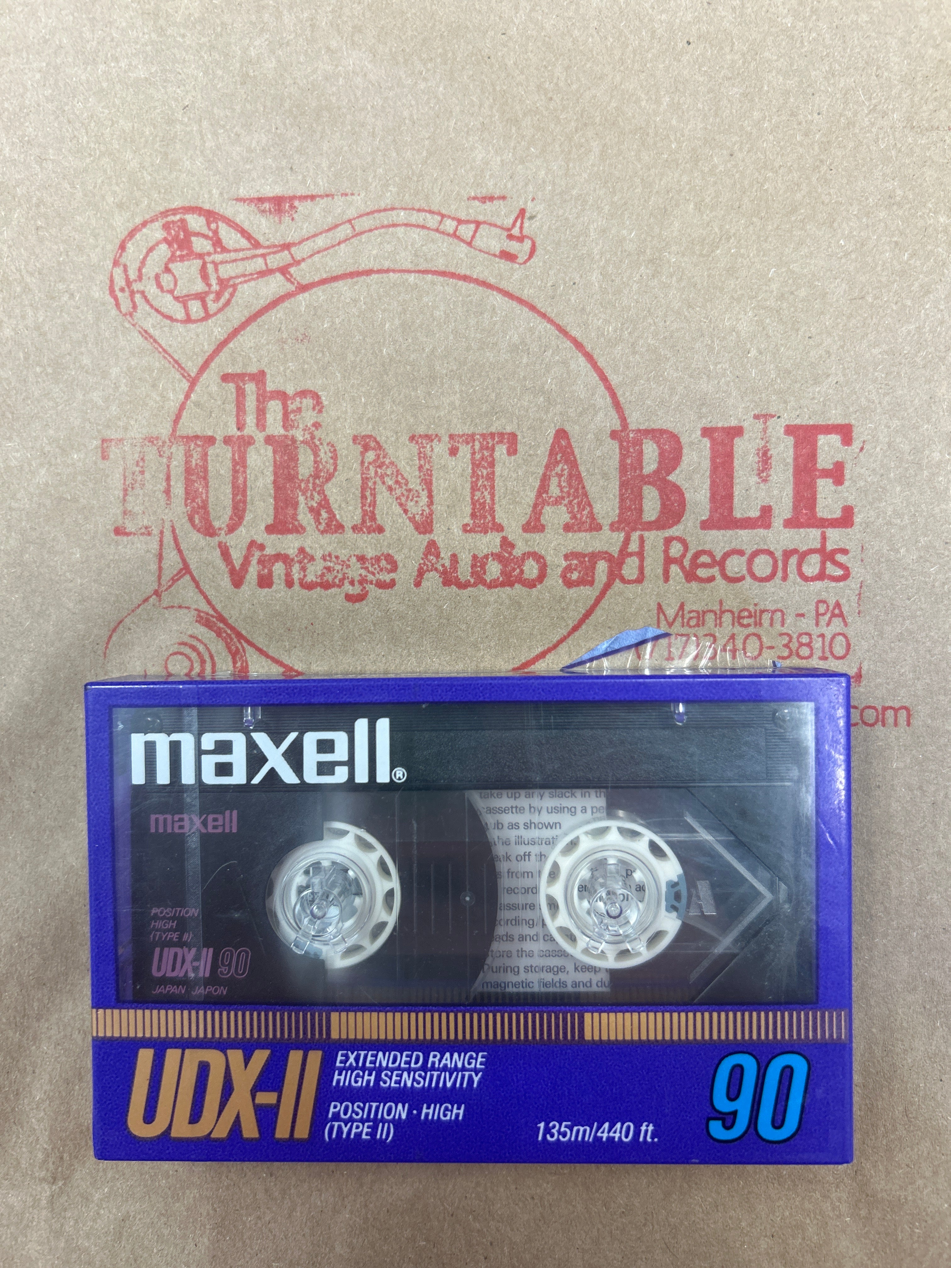 1986 Maxell UDX-II 90 mins Blank Cassette SEALED