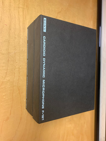 Sony Cardiod Dynamic Microphone F-121 w/ Box & Accessories