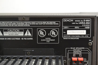 Denon D-1250 Mini Shelf Stereo System * 50W RMS * Remote * Manual