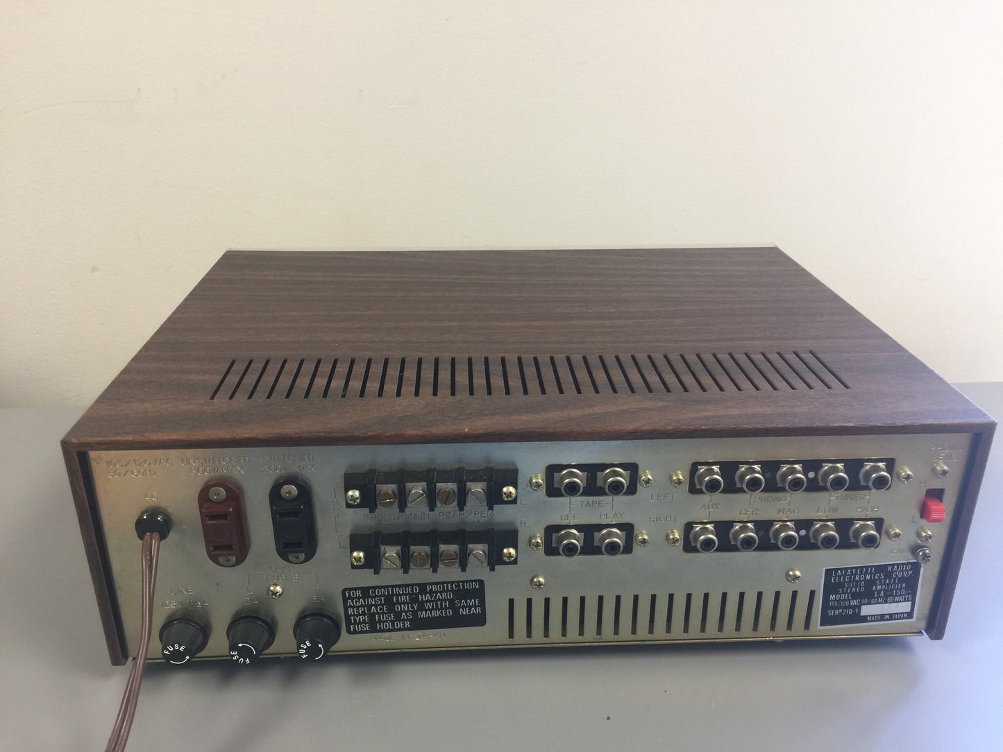 Lafayette LA-150 Integrated Amplifier * 47.5 W RMS * 1973