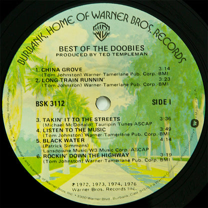 The Doobie Brothers : Best Of The Doobies (LP, Comp, RE, Win)