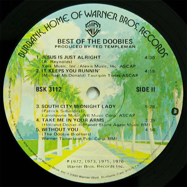The Doobie Brothers : Best Of The Doobies (LP, Comp, RE, Win)