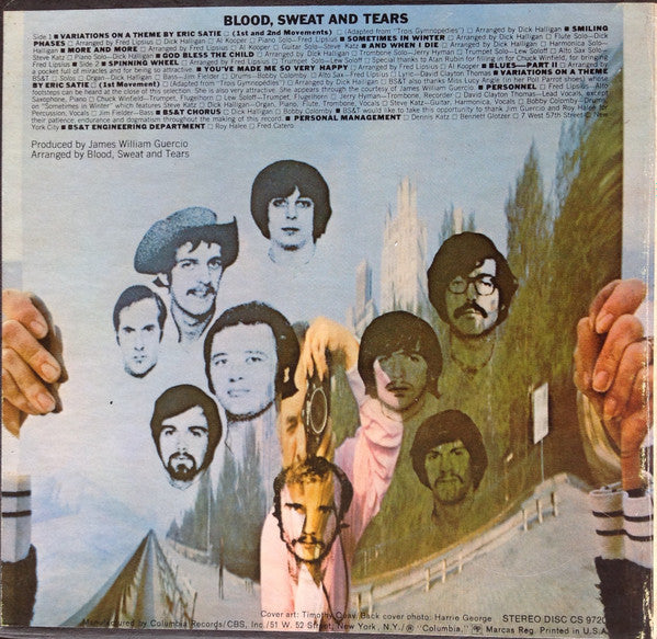 Blood, Sweat And Tears : Blood, Sweat And Tears (Reel, 4tr Stereo, 7" Reel, Album)