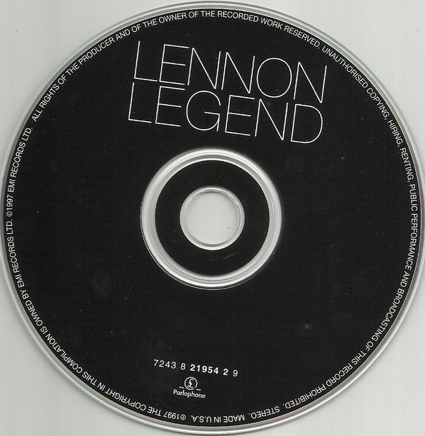 John Lennon : Lennon Legend (The Very Best Of John Lennon) (CD, Comp, EMI)