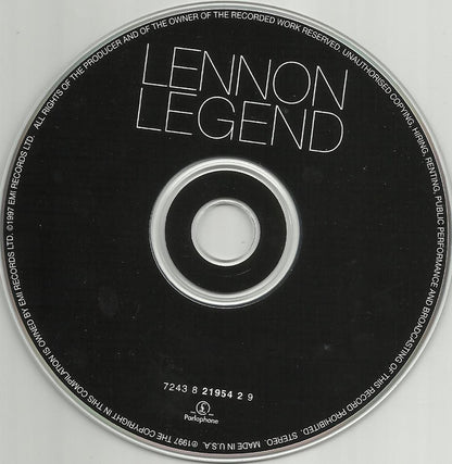 John Lennon : Lennon Legend (The Very Best Of John Lennon) (CD, Comp, EMI)