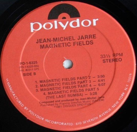 Jean-Michel Jarre : Magnetic Fields (LP, Album, 53-)
