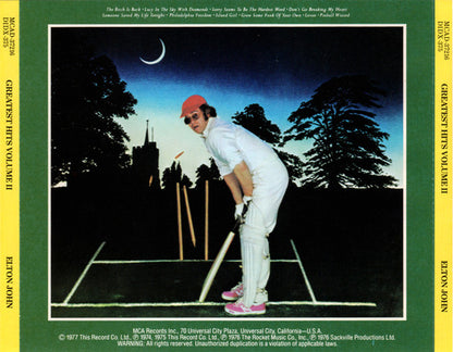 Elton John : Greatest Hits Volume II (CD, Comp, RE)