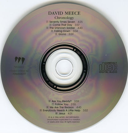 David Meece : Chronology (CD, Album, Comp, RE)