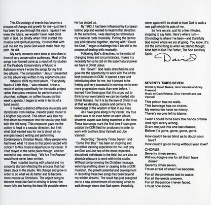 David Meece : Chronology (CD, Album, Comp, RE)