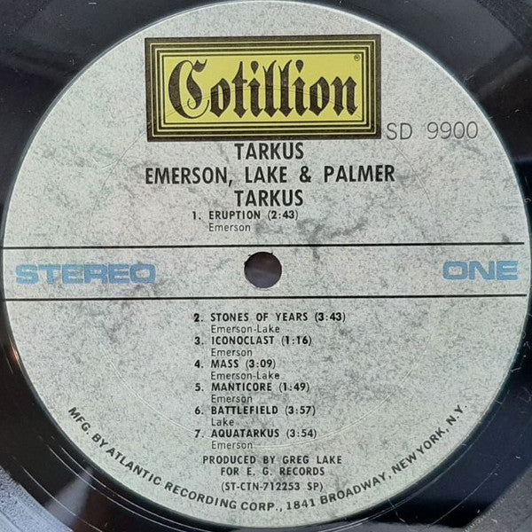 Emerson, Lake & Palmer : Tarkus (LP, Album, PR )
