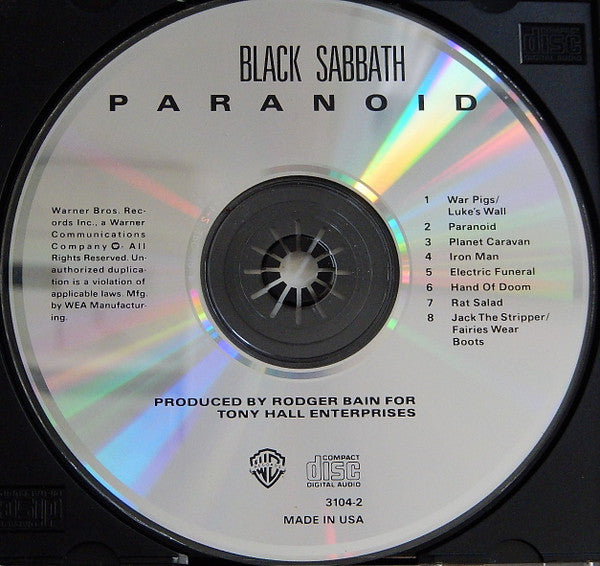 Black Sabbath : Paranoid (CD, Album, RE, SRC)