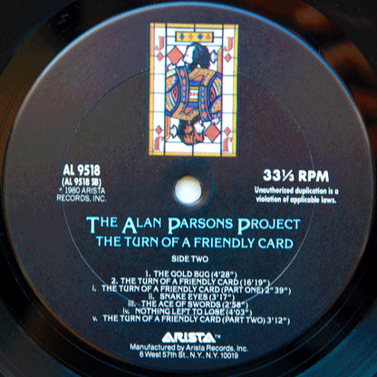 The Alan Parsons Project : The Turn Of A Friendly Card (LP, Album, San)