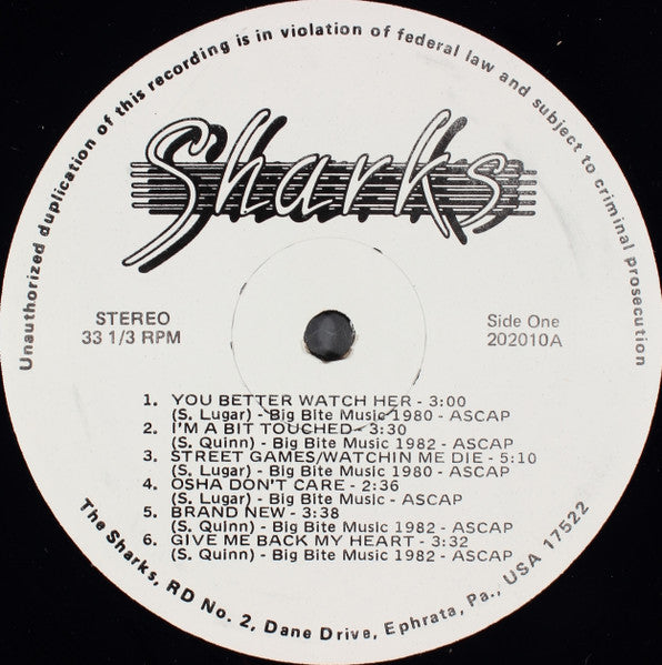 Sharks (10) : Live At The Village (LP, Album)