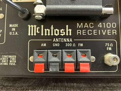 McIntosh MAC-4100 Stereo Receiver * 75W RMS * Fully Serviced * NEW Custom Wood Case by Heiukko
