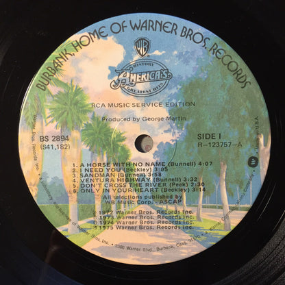 America (2) : History · America's Greatest Hits (LP, Comp, Club)