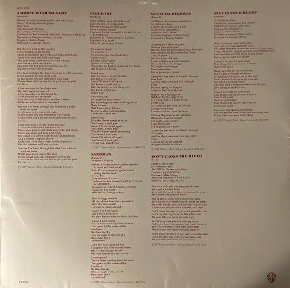 America (2) : History · America's Greatest Hits (LP, Comp, Club)