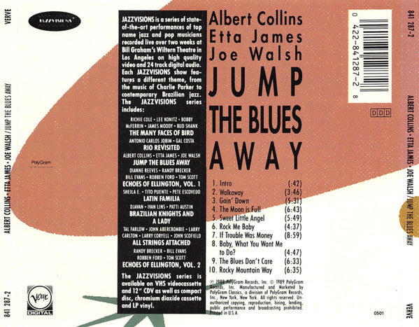 Albert Collins, Etta James, Joe Walsh : Jump The Blues Away (CD, Album)
