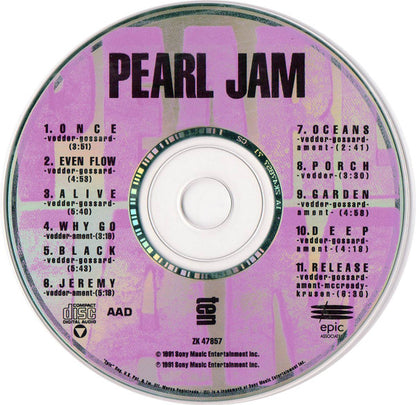 Pearl Jam : Ten (CD, Album)
