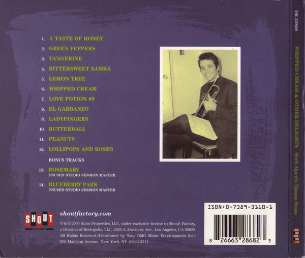 Herb Alpert's Tijuana Brass* : Whipped Cream & Other Delights (CD, Album, RE, RM, Dig)