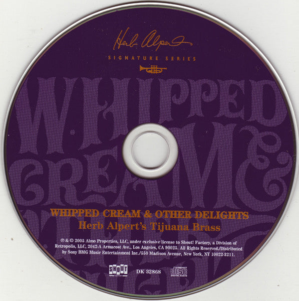 Herb Alpert's Tijuana Brass* : Whipped Cream & Other Delights (CD, Album, RE, RM, Dig)
