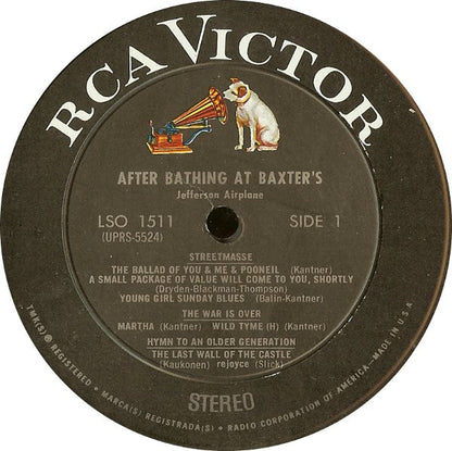 Jefferson Airplane : After Bathing At Baxter's (LP, Album, Ind)
