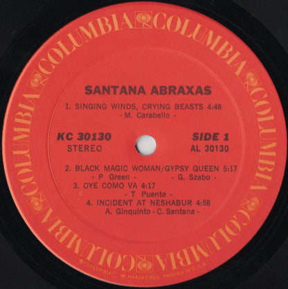 Santana : Abraxas (LP, Album, Gat)