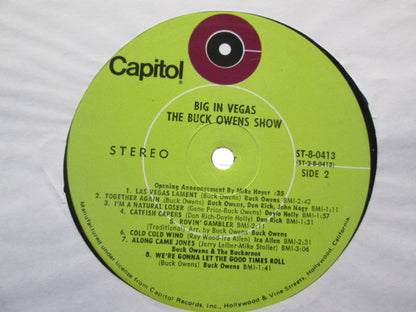 Buck Owens : The Buck Owens Show Big In Vegas (LP, Album, Club)