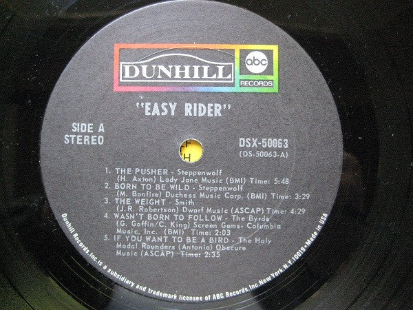 Various : Easy Rider (Music From The Soundtrack) (LP, Album, Comp, San)