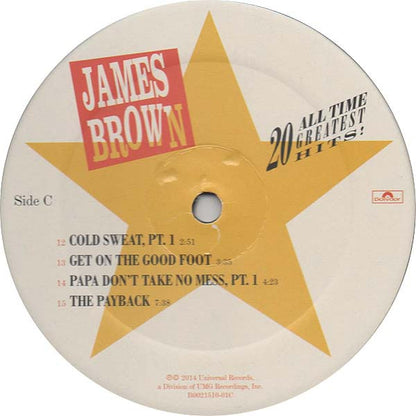 James Brown : 20 All-Time Greatest Hits! (2xLP, Comp, RE)