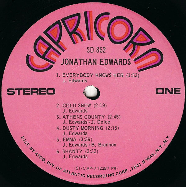 Jonathan Edwards (2) : Jonathan Edwards (LP, Album, PR )