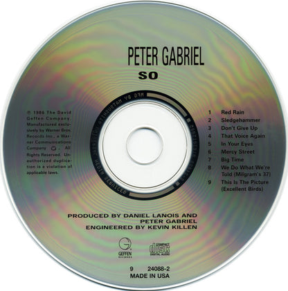 Peter Gabriel : So (CD, Album, RE, Mat)