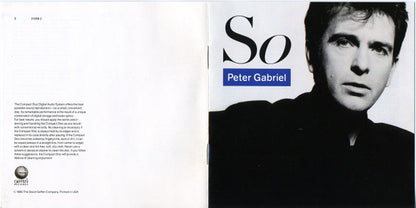 Peter Gabriel : So (CD, Album, RE, Mat)